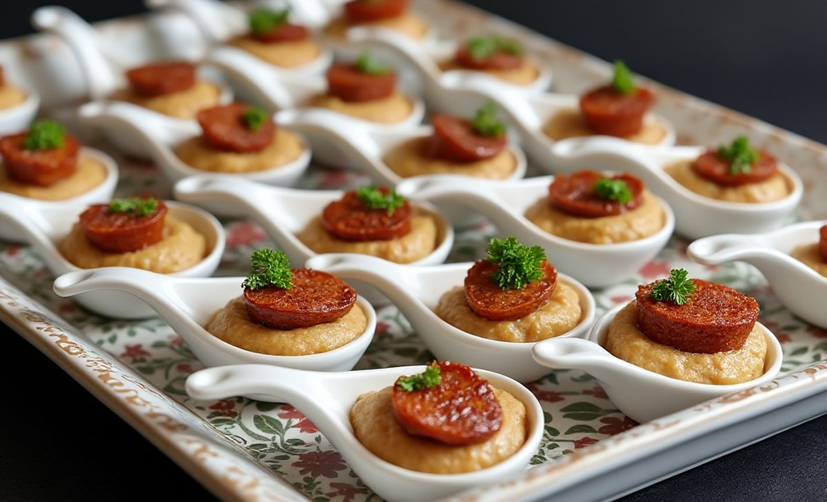 recette cuillère apéritive chorizo