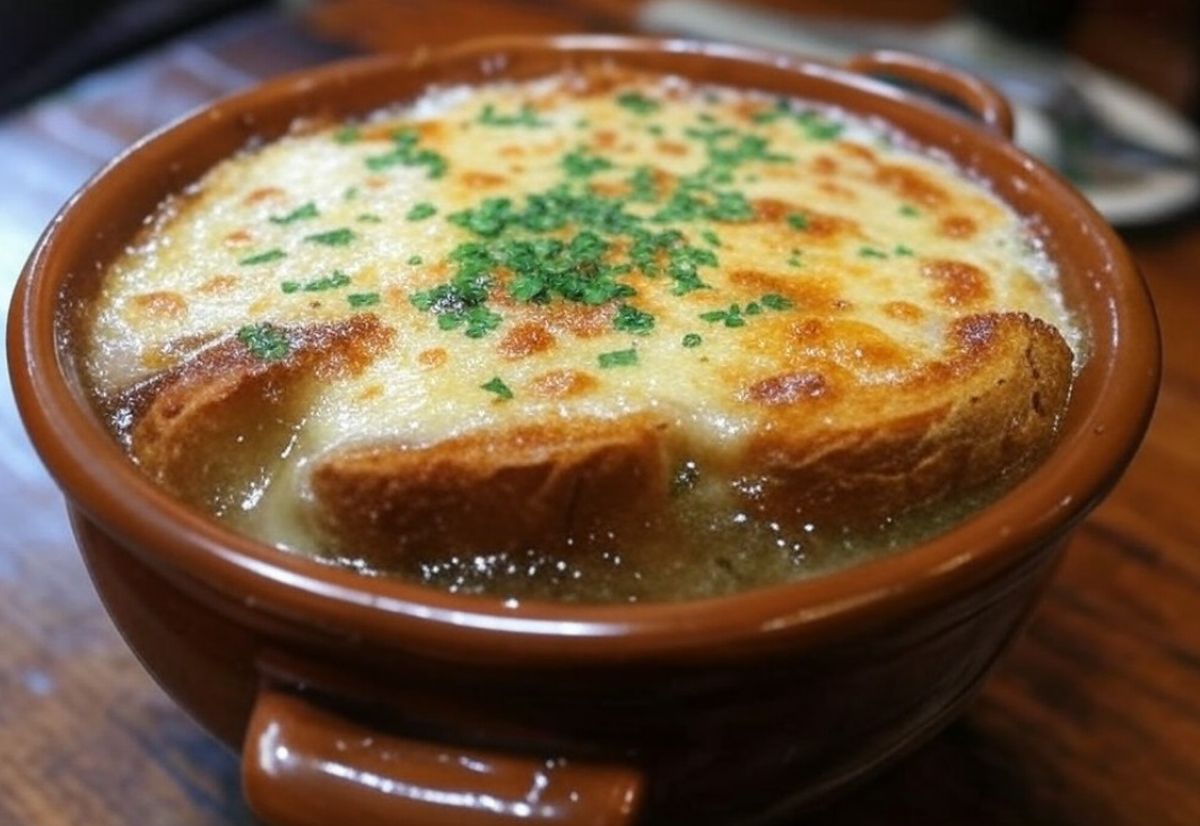Recette soupe oignon gratinée