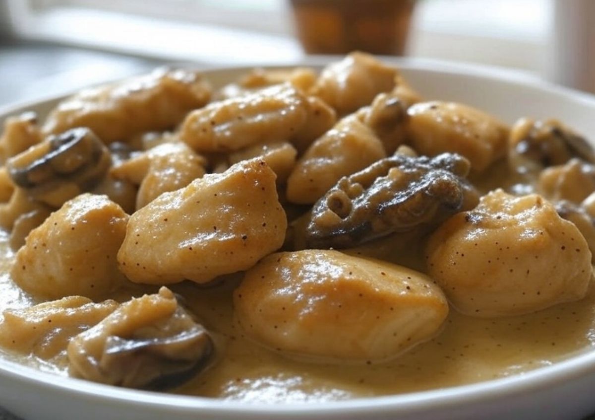 recette chapon aux morilles