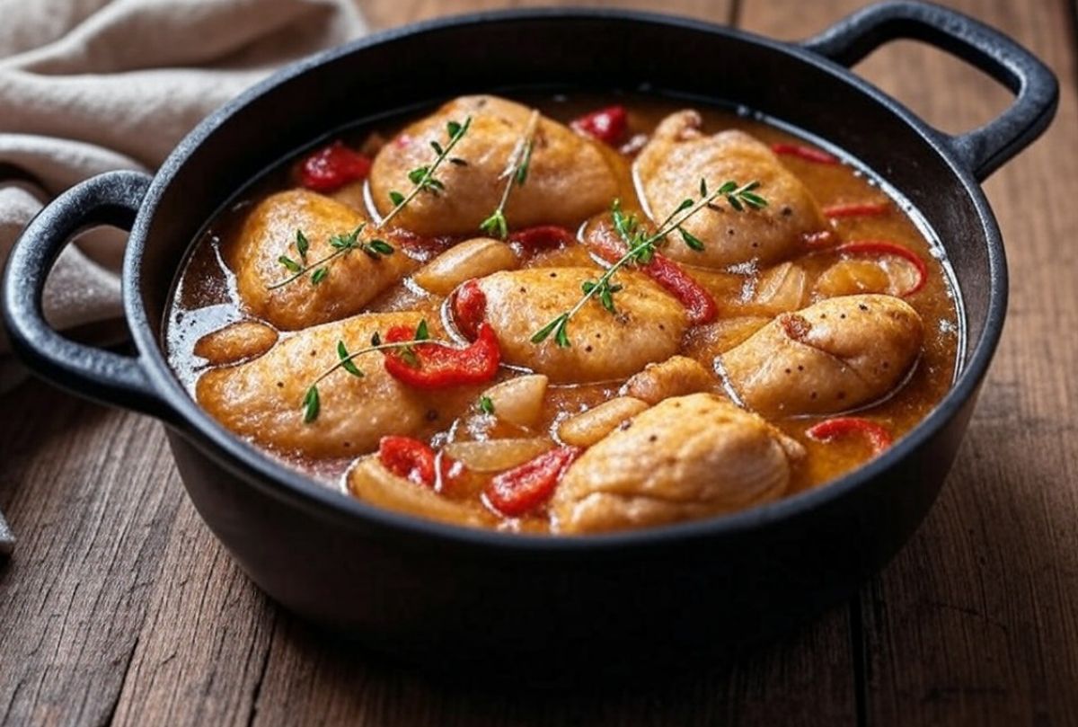 Poulet basquaise de ma grand-mère