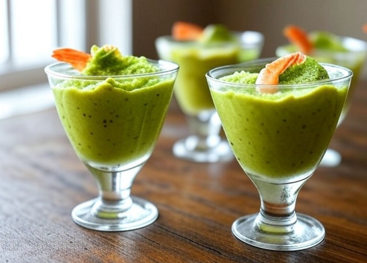 Verrines d’avocat et crevettes