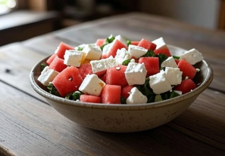 Salade de pastèque et feta : une recette estivale fraîche et savoureuse