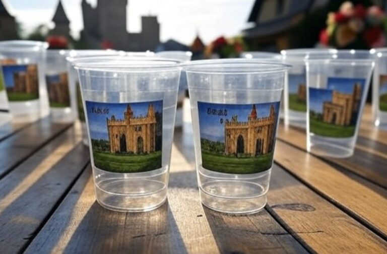 Gobelets personnalisés pour des repas de fête écoresponsables