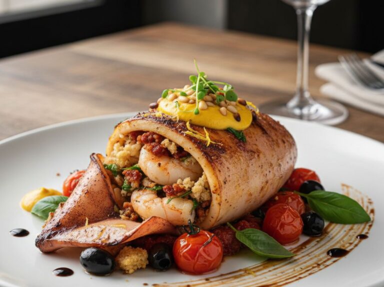 Encornet farci gastronomique : recette traditionnelle et secrets de préparation