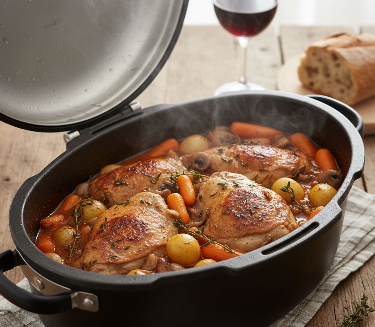 Recette de pintade en morceaux en cocotte minute