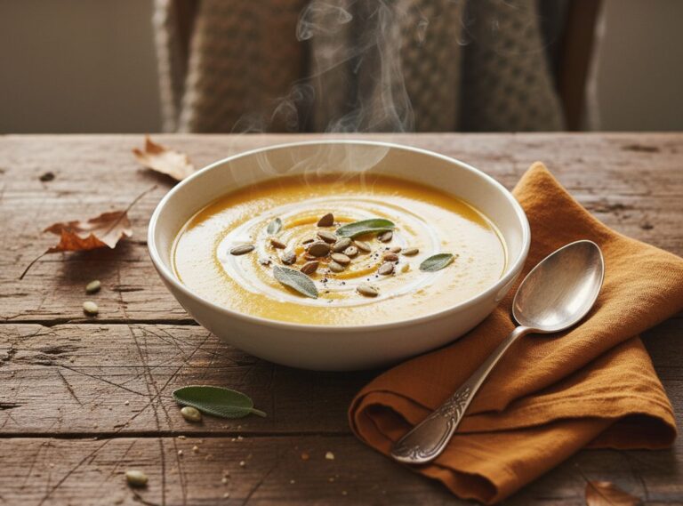 Soupe de courge butternut à tomber par terre : recette simple et gourmande