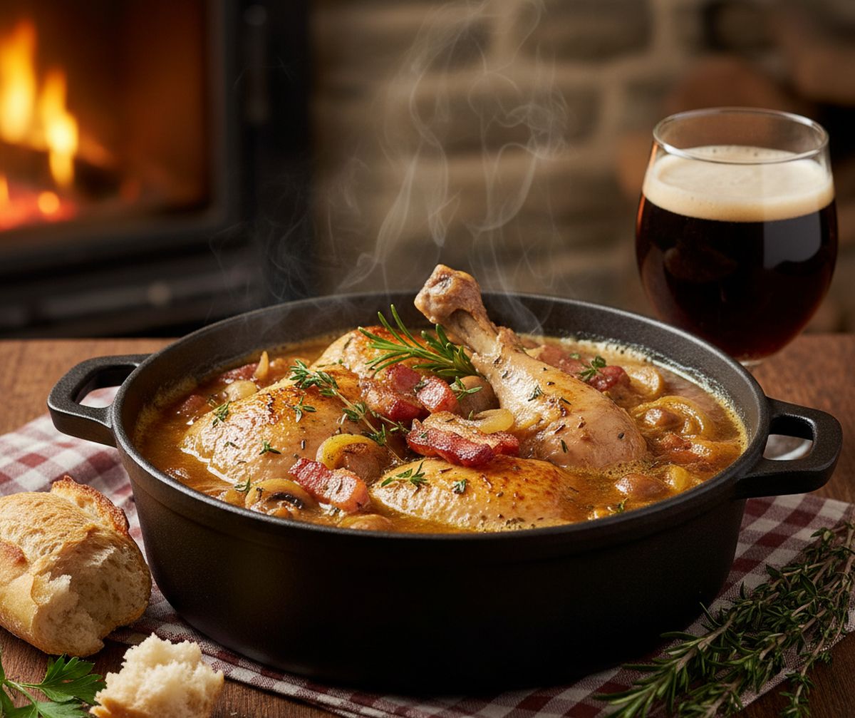 recette coq à la bière
