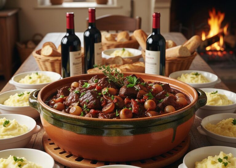 Boeuf bourguignon pour 12 personnes : recette traditionnelle et inratable