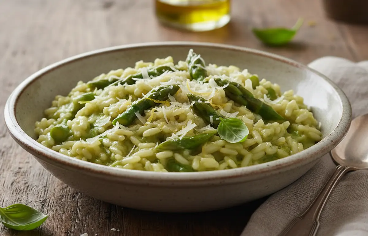Risotto printanier : recette facile aux légumes du printemps