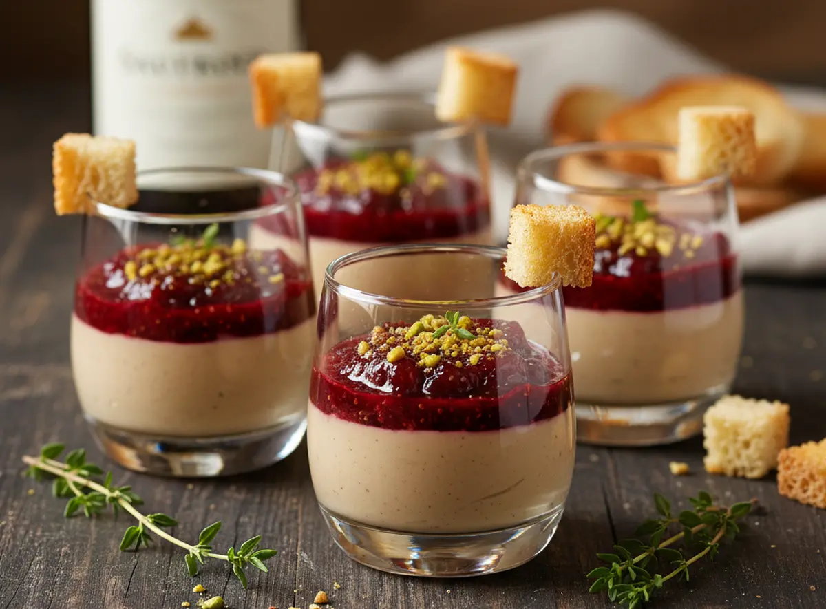 Verrines au foie gras pour apéritif idées gourmandes et faciles