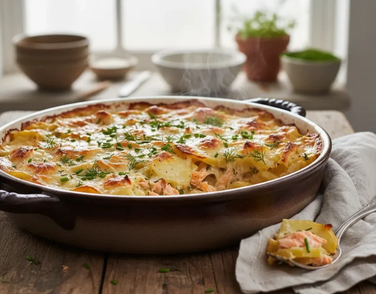 Gratin au saumon et pomme de terre : la recette familiale parfaite
